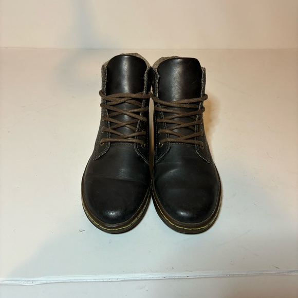 Dr. Martens Shoes Doc Dr Martens Maelly Brown Leather Air Wair Bouncing Soles Boots Womens